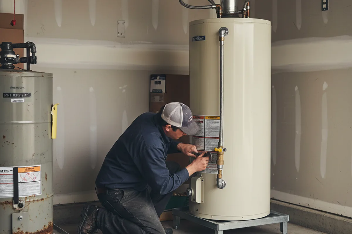 Water heater and shutoff valve replacement in Randleman